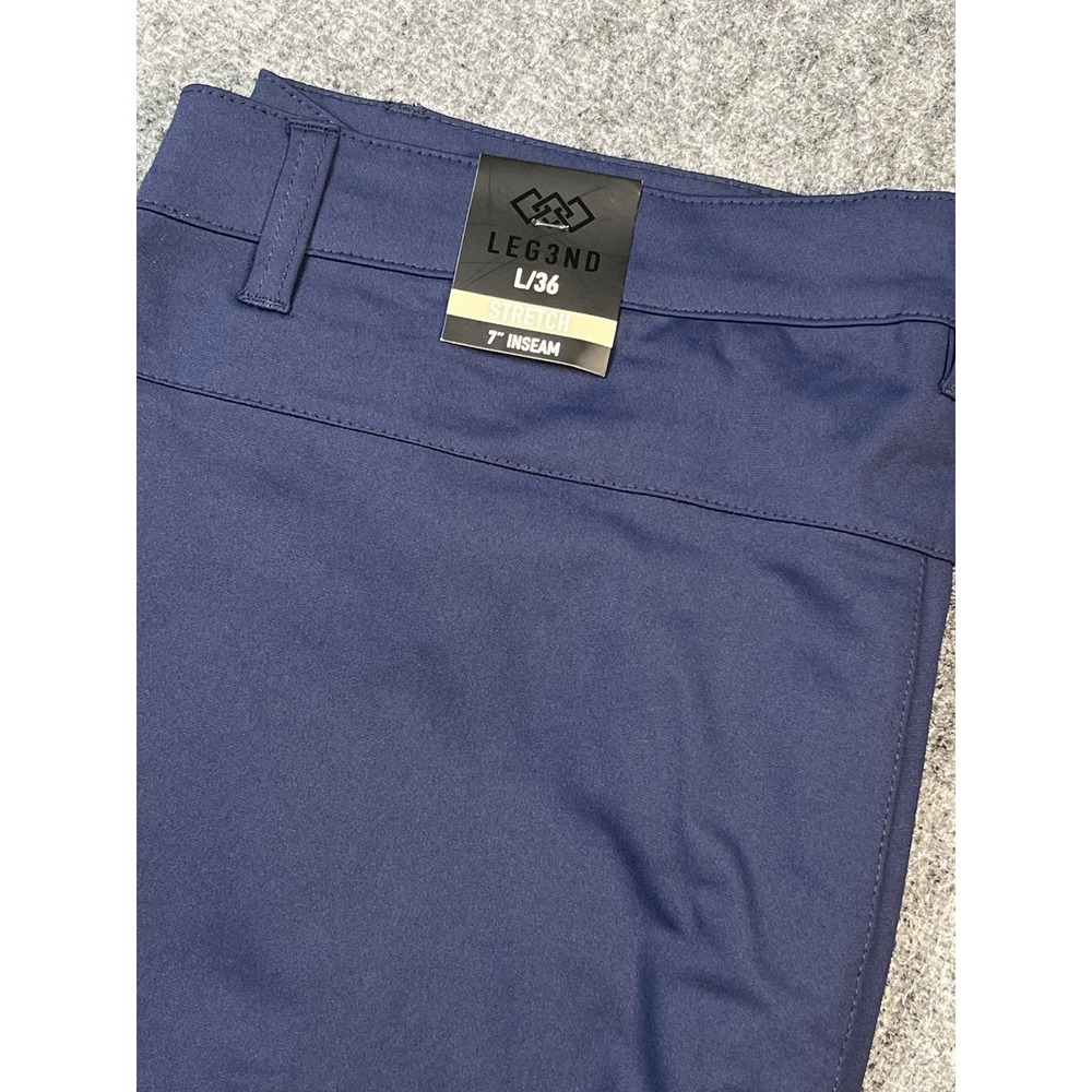 LEGEND Shorts Mens Large 36 Comfort FIT Navy‎ Polyester Gym Pickle NEW WITH TAGS
